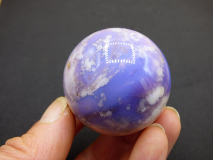 Blumen Achat blau Flower Blossom A- Edelstein Kugel Deko Kristall Sphere Meditation Heilstein Natur Geschenk Er Sie Mann Frau Selten Rarität
