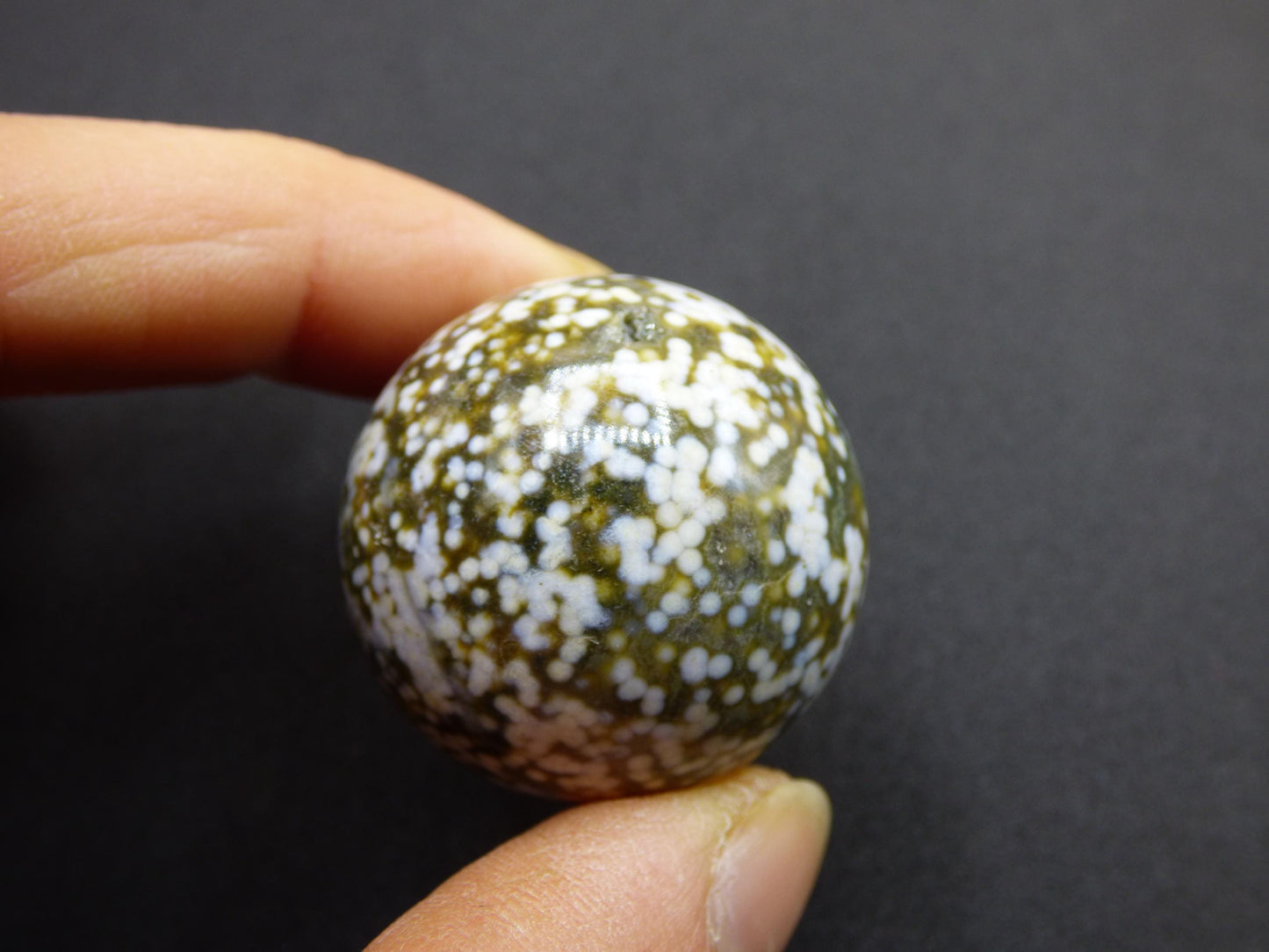 8 Adern Ocean Jaspis Orbicular weiß grün Edelstein Kugel Natur Heilstein Deko Kristall Geschenk Er Sie Mann Frau Haus Wohnung Energie Selten