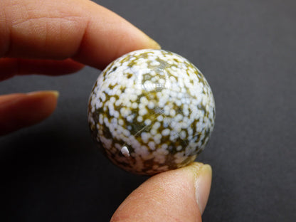 8 Adern Ocean Jaspis Orbicular weiß grün Edelstein Kugel Natur Heilstein Deko Kristall Geschenk Er Sie Mann Frau Haus Wohnung Energie Selten