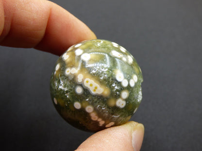 8 Adern Ocean Jaspis Orbicular weiß grün Edelstein Kugel Natur Heilstein Deko Kristall Geschenk Er Sie Mann Frau Haus Wohnung Energie Selten