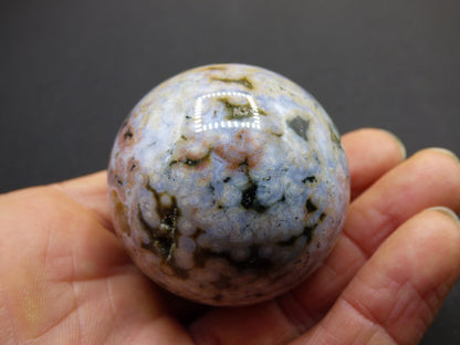 8 Adern Ocean Jaspis Orbicular - Edelstein Kugel Natur Heilstein Deko Kristall Geschenk Er Sie Mann Frau Haus Wohnung Energie Selten