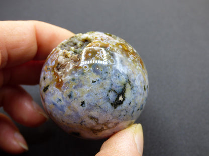 8 Adern Ocean Jaspis Orbicular - Edelstein Kugel Natur Heilstein Deko Kristall Geschenk Er Sie Mann Frau Haus Wohnung Energie Selten