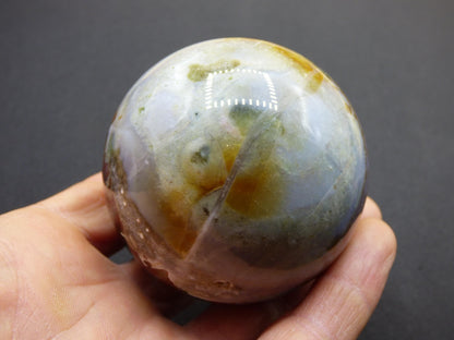 8 Adern Ocean Jaspis Orbicular - Edelstein Kugel Natur Heilstein Deko Kristall Geschenk Er Sie Mann Frau Haus Wohnung Energie Selten