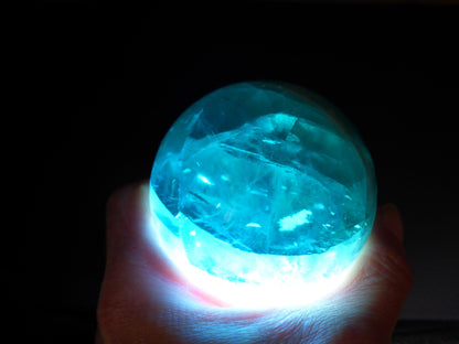 XL Fluorit blau *Rarität* - Edelstein Kugel Deko Sphere Kristall Heilstein Spielkugel Meditation Geschenk Er Sie Mann Frau Freundin