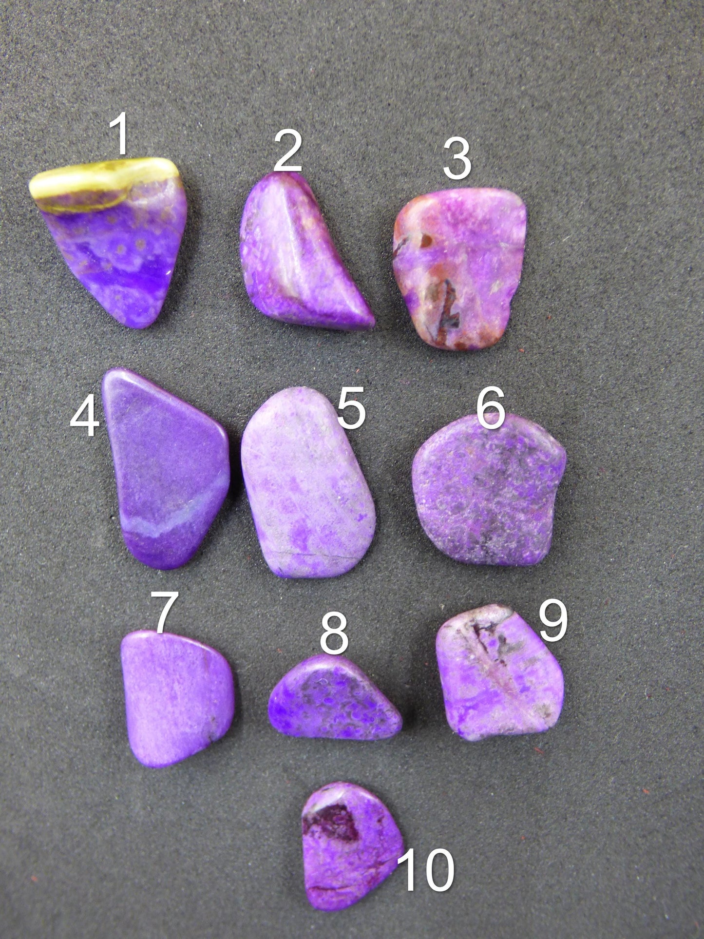 Sugilite ~ pierre décorative pierre de guérison méditation énergie pierre précieuse tambour pierre cristal énergie minérale violet rose investissement investissement naturel
