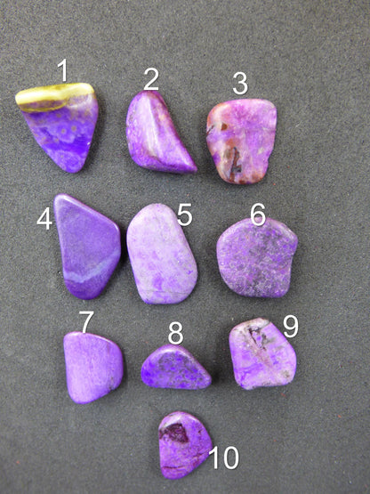 Sugilite ~ pierre décorative pierre de guérison méditation énergie pierre précieuse tambour pierre cristal énergie minérale violet rose investissement investissement naturel