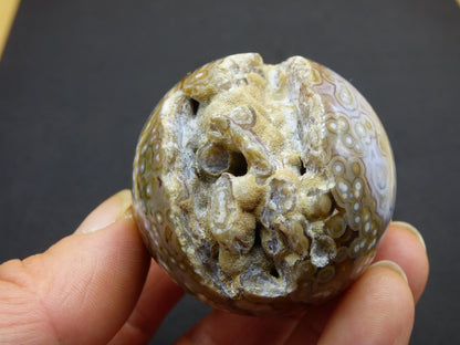 8 Adern Ocean Jaspis Orbicular grün - Edelstein Kugel Natur Heilstein Deko Kristall Geschenk Er Sie Mann Frau Haus Wohnung Energie Selten