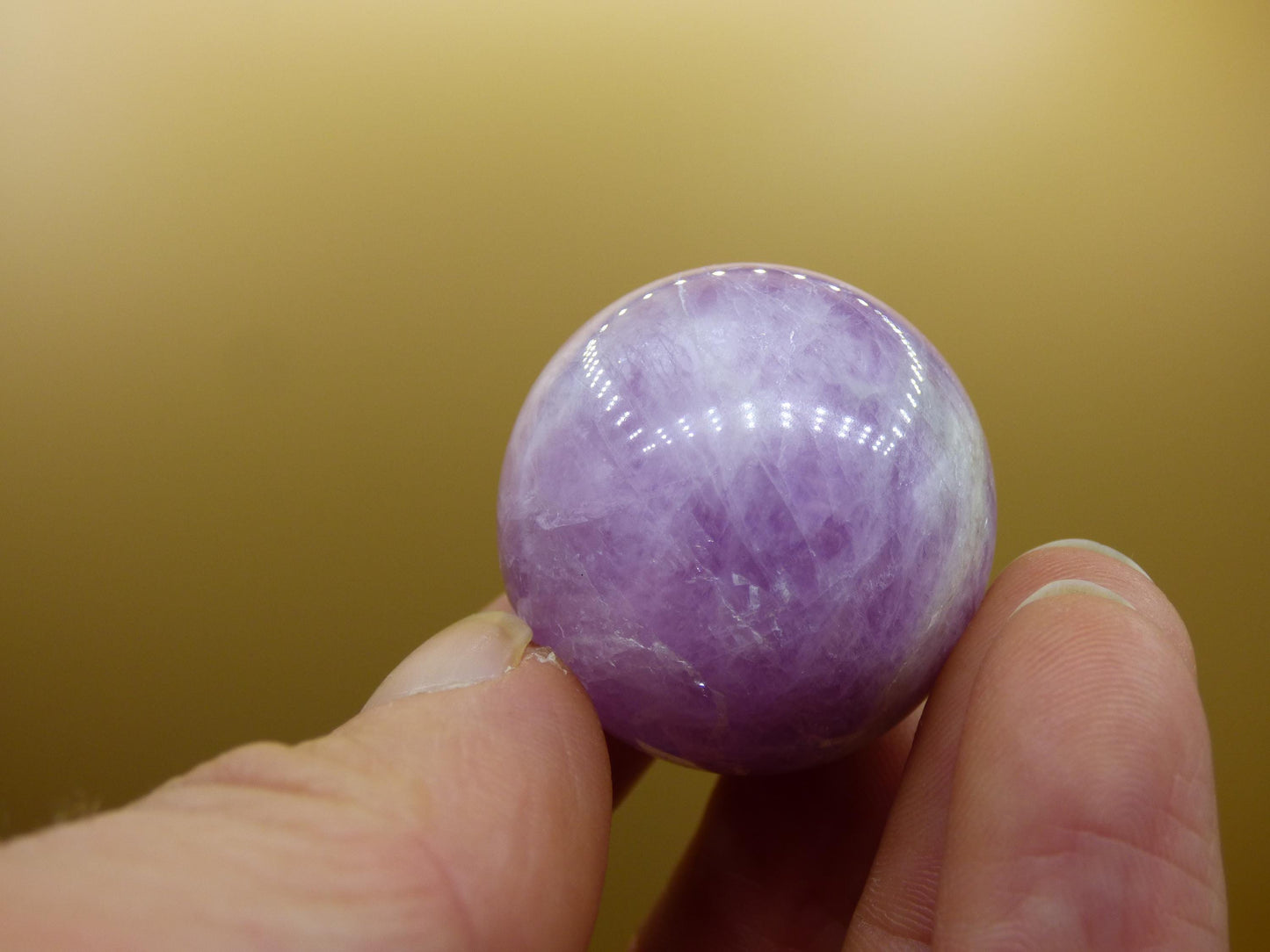 Kunzit A rosa Schimmer Flash ~ Edelstein Kugel Deko Sphere Haus Wohn Kristall HIPPIE Heilstein Rarität Selten Geschenk Frau Geschenk Er Sie