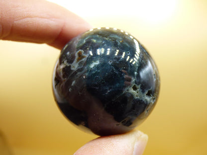 Ocean Jaspis grün - Edelstein Kugel Natur Heilstein Deko Kristall Geschenk Er Sie Mann Frau Haus Wohnung Energie Selten