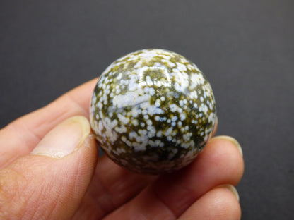 8 Adern Ocean Jaspis Orbicular weiß grün Edelstein Kugel Natur Heilstein Deko Kristall Geschenk Er Sie Mann Frau Haus Wohnung Energie Selten