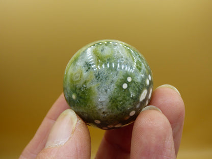 8 Adern Ocean Jaspis Orbicular weiß grün Edelstein Kugel Natur Heilstein Deko Kristall Geschenk Er Sie Mann Frau Haus Wohnung Energie Selten