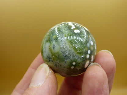 8 Adern Ocean Jaspis Orbicular weiß grün Edelstein Kugel Natur Heilstein Deko Kristall Geschenk Er Sie Mann Frau Haus Wohnung Energie Selten