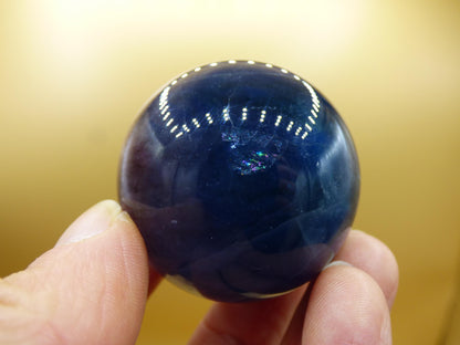 Fluorit blau lila *Rarität* - Edelstein Kugel Deko Sphere Kristall Heilstein Spielkugel Meditation Geschenk Er Sie Mann Frau Freundin Wohnen