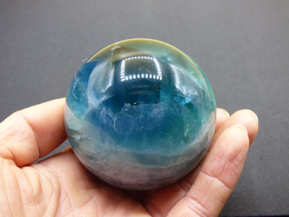 XL Fluorit blau *Rarität* - Edelstein Kugel Deko Sphere Kristall Heilstein Spielkugel Meditation Geschenk Er Sie Mann Frau Freundin