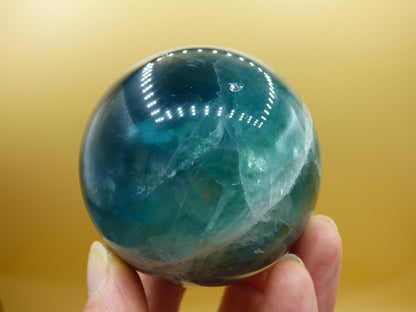 XL Fluorit blau *Rarität* - Edelstein Kugel Deko Sphere Kristall Heilstein Spielkugel Meditation Geschenk Er Sie Mann Frau Freundin