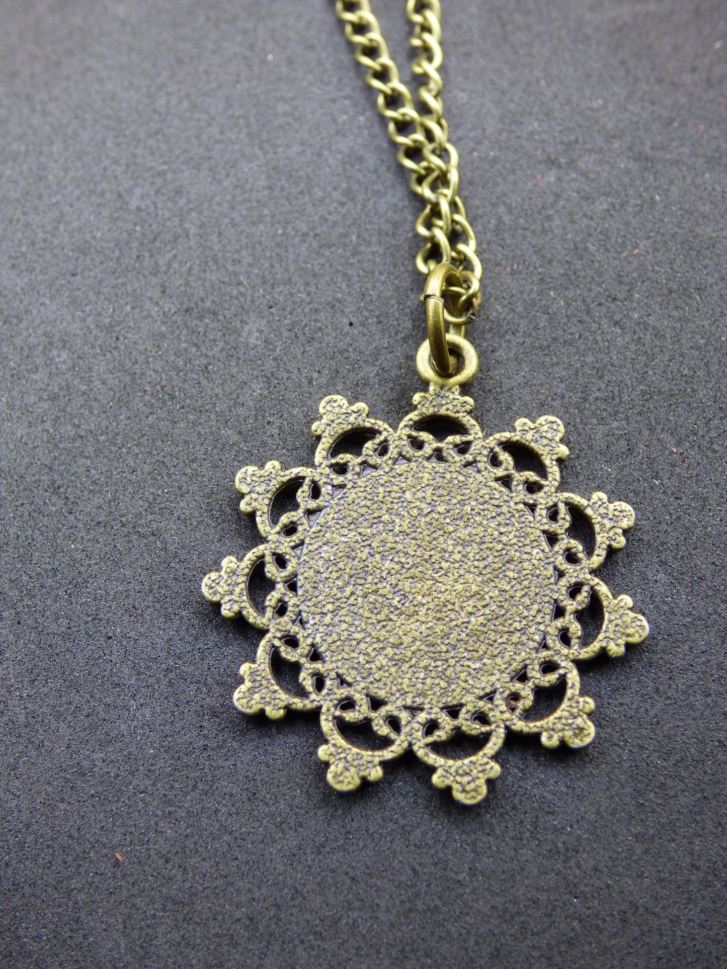 Collier Mandala Fleur de Vie « Fleur / Graine de Vie » Bronze Antique Cadeau pour petite amie, mère, fille, bonheur, hippie, vintage