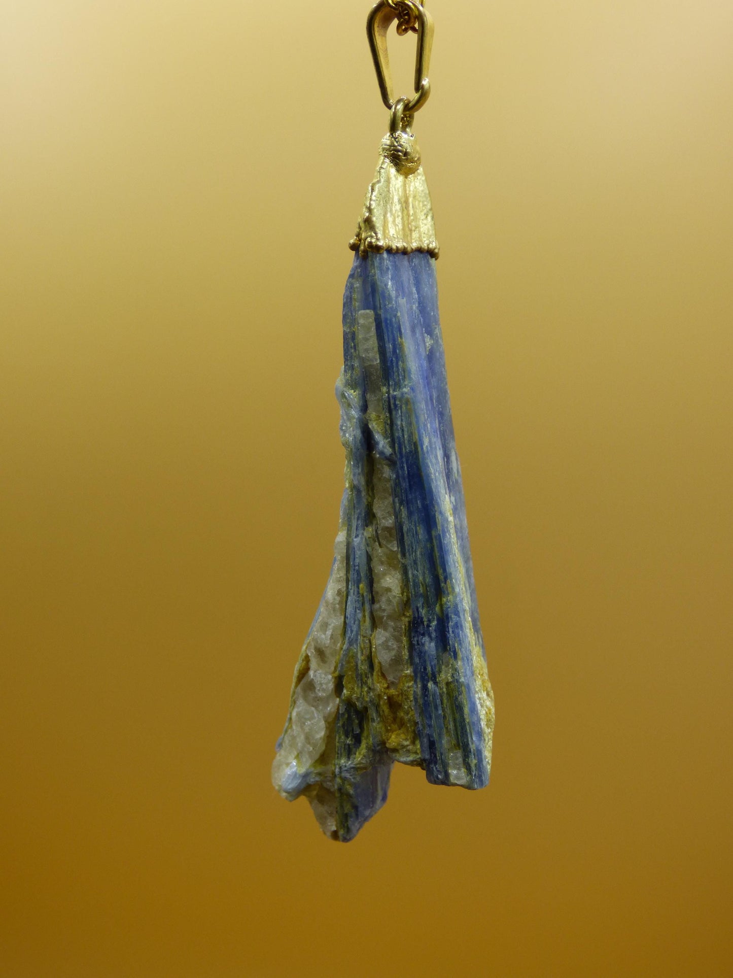 Kyanite / Cyanite / Disthene Sapparite Raw ~ Collier de pierres précieuses ~HIPPIE ~GOA ~Boho ~Ethno ~Nature ~Pierre de guérison