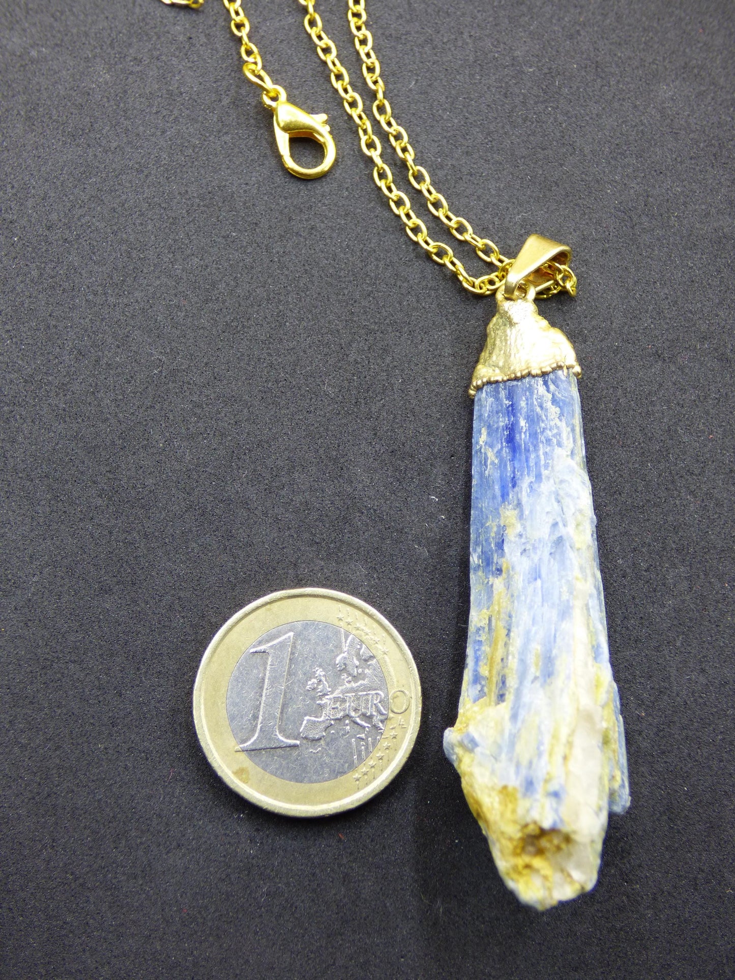 Kyanite / Cyanite / Disthene Sapparite Raw ~ Collier de pierres précieuses ~HIPPIE ~GOA ~Boho ~Ethno ~Nature ~Pierre de guérison