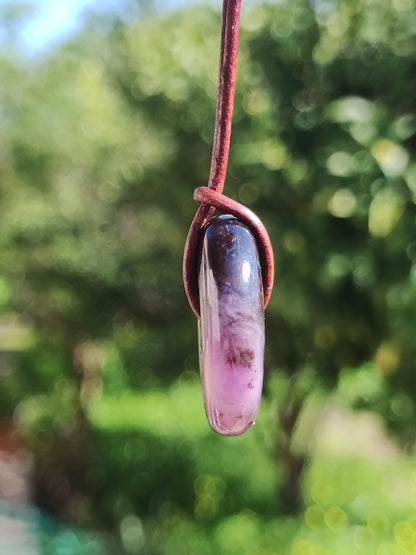 Sugilite protection donut gemstone crystal healing stone rarity rare collector sugilite purple pendant round gift man woman he her friend violet