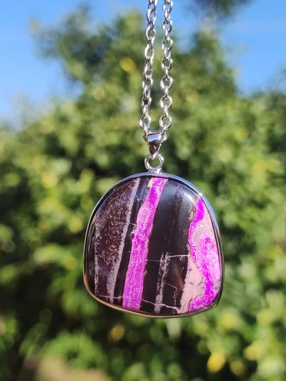 Sugilite / Sugilite incl. 925 silver setting purple gemstone necklace natural healing stone energy rarity man woman him her gift noble high quality
