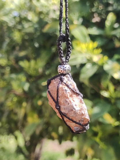 Achat Druzy Geode - Makramee Edelstein Kette Boho Ethno Vintage Natur Heilstein Energie Gechenk Er Sie Mann Frau Freundin Handarbeit Berlin
