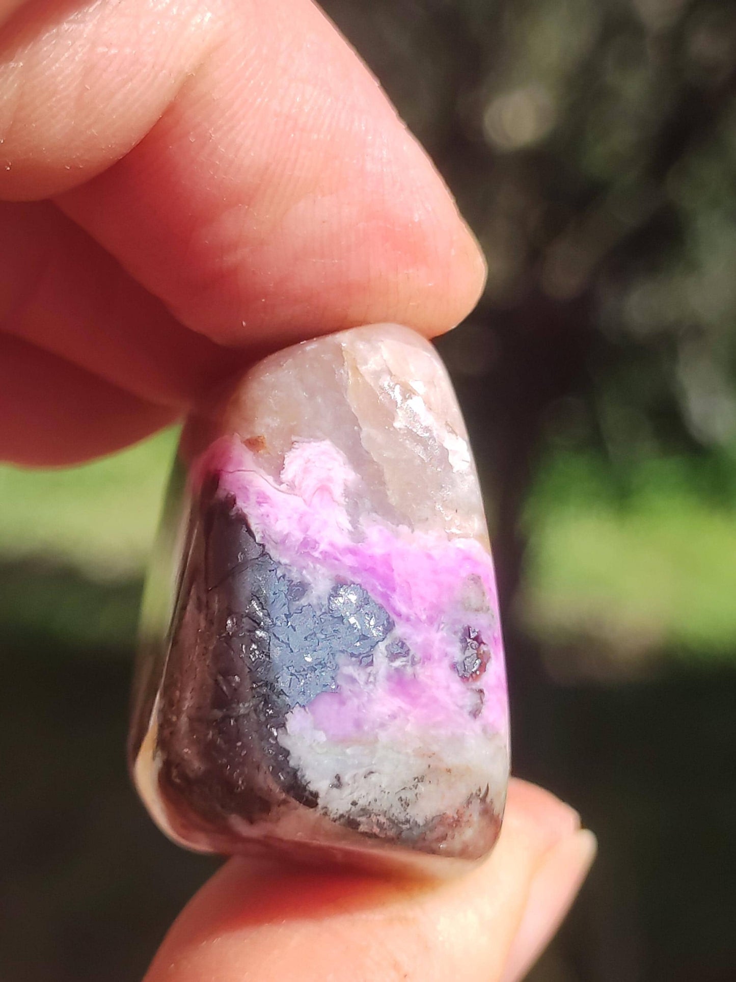 Sugilite - collector's decoration healing stone purple palm stone rarity meditation energy gemstone crystal investment natural unique