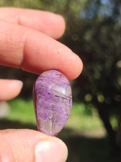 Sugilite - collector's decoration healing stone purple palm stone rarity meditation energy gemstone crystal investment natural unique