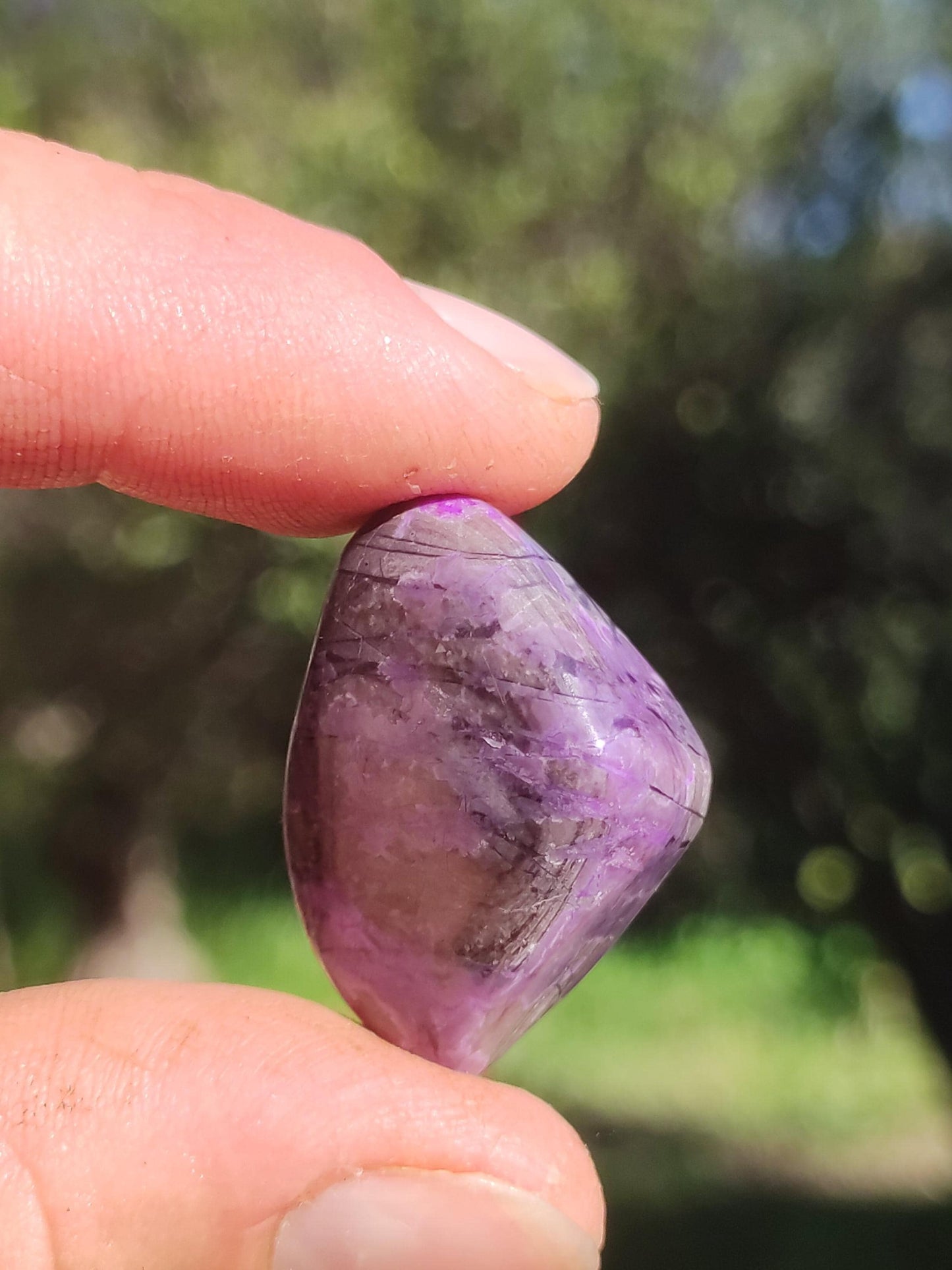 Sugilite - collector's decoration healing stone purple palm stone rarity meditation energy gemstone crystal investment natural unique