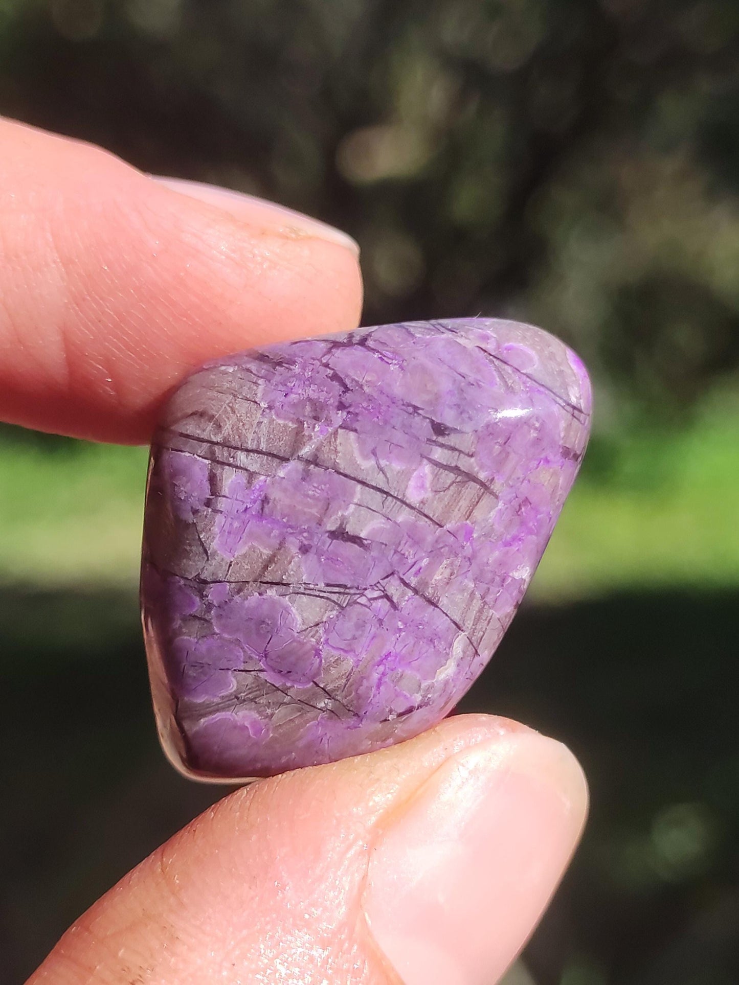 Sugilite - collector's decoration healing stone purple palm stone rarity meditation energy gemstone crystal investment natural unique