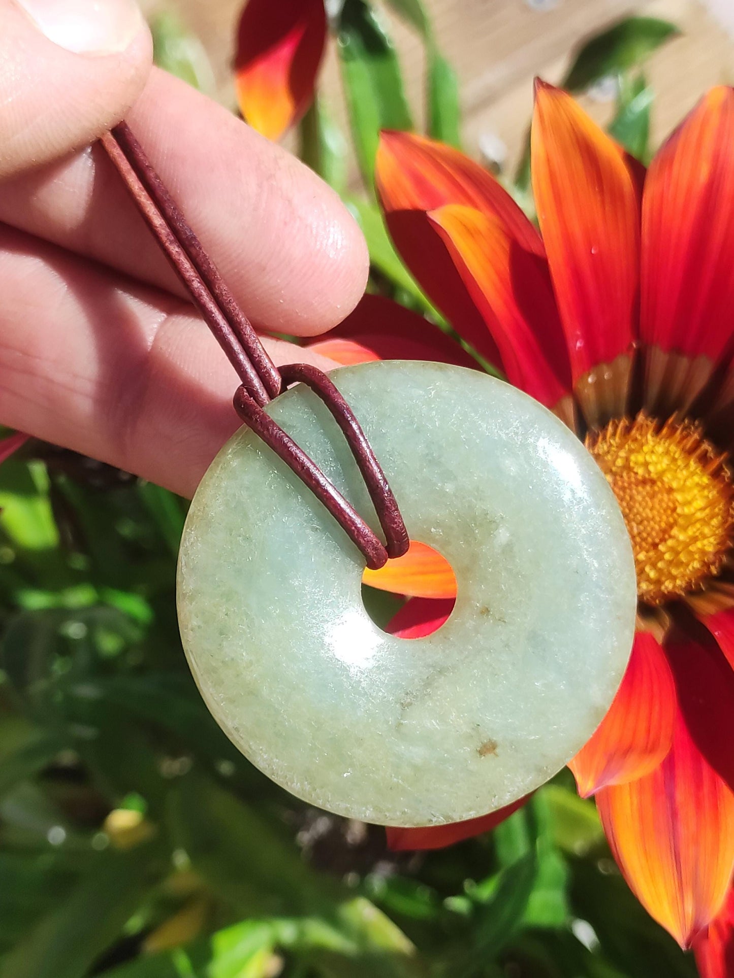 40mm Birmanie Jade *Rarité* ~ Collier de pierres précieuses Homme Femme Nature Pierre de guérison Puissance Énergie Rareté Cristal He She Pendentif Nature Cadeau Vert