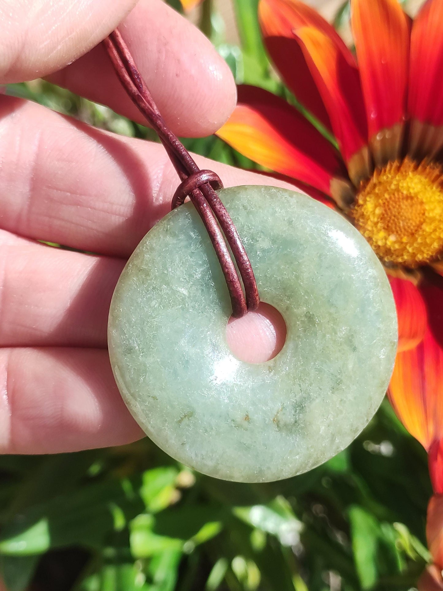 40mm Birmanie Jade *Rarité* ~ Collier de pierres précieuses Homme Femme Nature Pierre de guérison Puissance Énergie Rareté Cristal He She Pendentif Nature Cadeau Vert