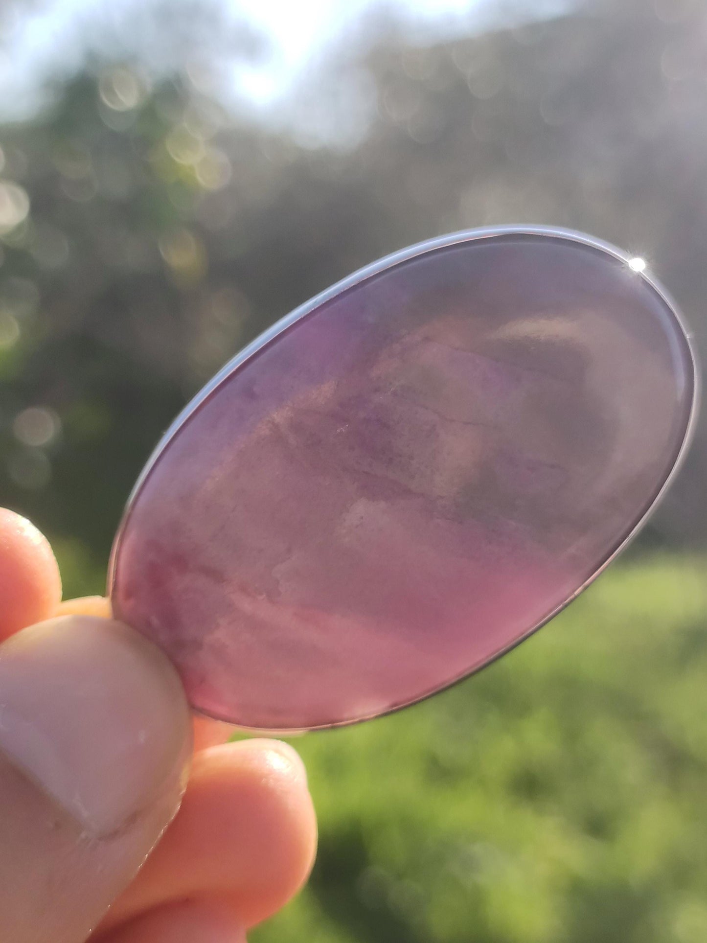 XL Sugilite / Sugilite including 925 silver setting, purple lilac gemstone necklace, natural healing stone, energy rarity, man, woman, he/she, gift, elegant