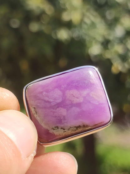 Sugilite / Sugilite incl. 925 silver setting purple gemstone necklace natural healing stone energy rarity man woman he she gift noble high quality