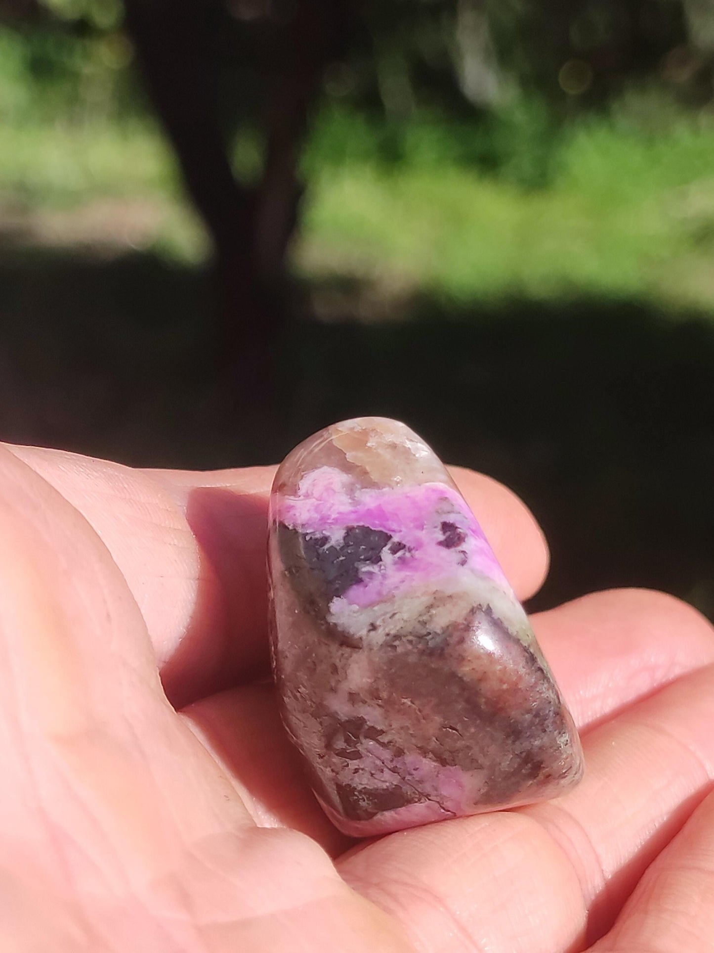Sugilite - collector's decoration healing stone purple palm stone rarity meditation energy gemstone crystal investment natural unique