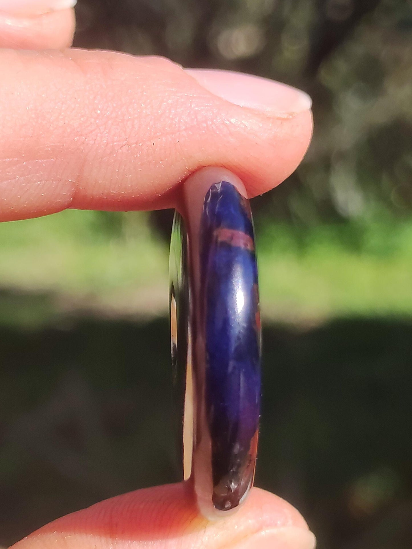 Sugilite &amp; Richterite Bustamite Protection Donut Gemstone Crystal Healing Stone Rarity Rare Collector Sugilite red blue purple pendant round gift
