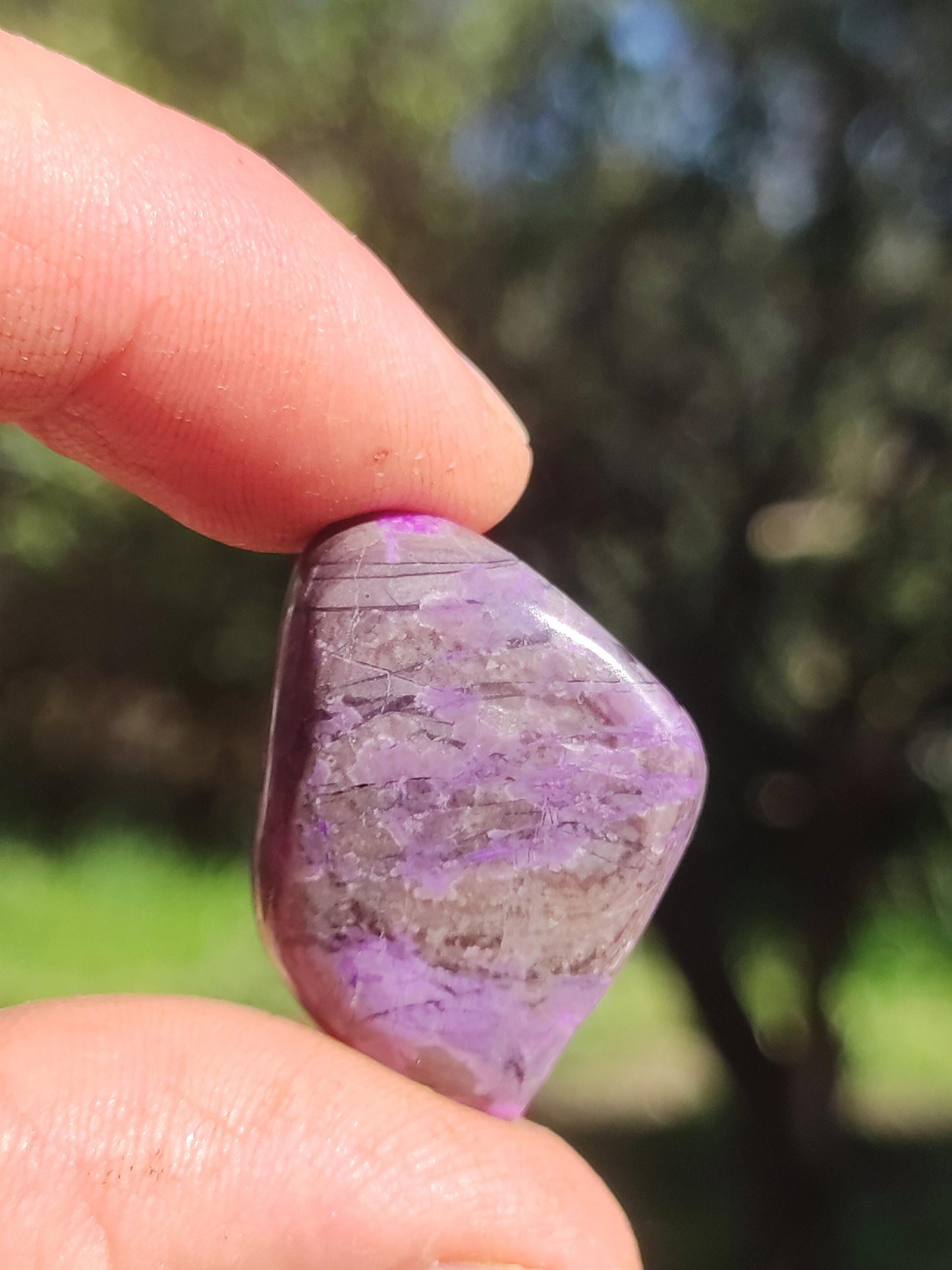 Sugilite - collector's decoration healing stone purple palm stone rarity meditation energy gemstone crystal investment natural unique