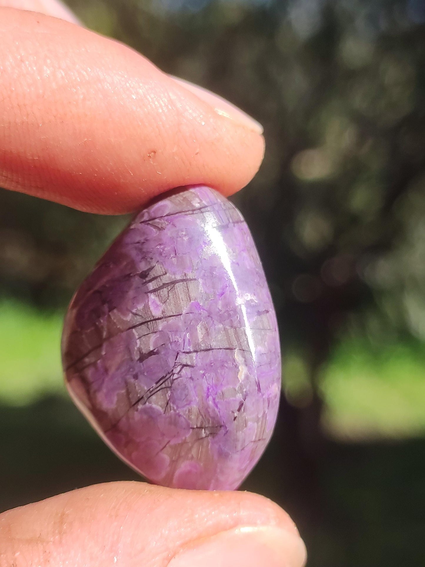 Sugilite - collector's decoration healing stone purple palm stone rarity meditation energy gemstone crystal investment natural unique