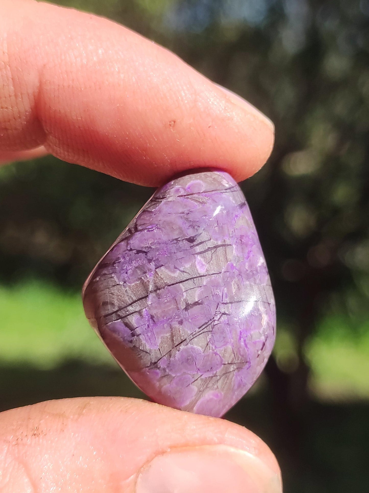 Sugilite - collector's decoration healing stone purple palm stone rarity meditation energy gemstone crystal investment natural unique
