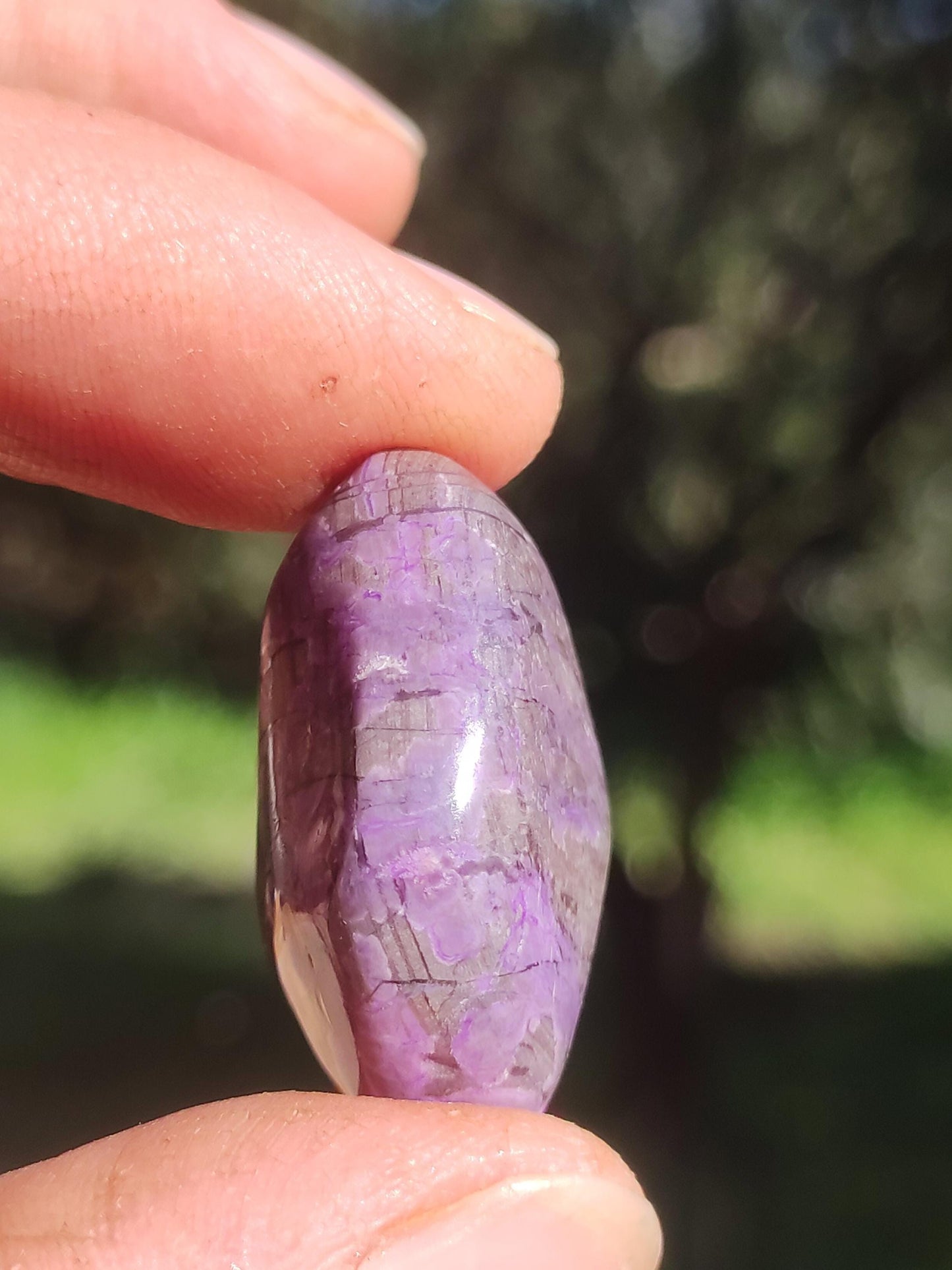 Sugilite - collector's decoration healing stone purple palm stone rarity meditation energy gemstone crystal investment natural unique