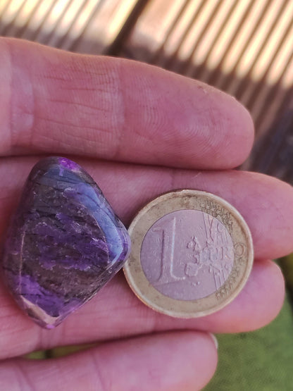 Sugilite - collector's decoration healing stone purple palm stone rarity meditation energy gemstone crystal investment natural unique