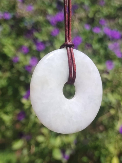40mm Birmanie Jade *Rarité* ~ Collier de pierres précieuses Homme Femme Nature Pierre de guérison Puissance Énergie Rareté Cristal He She Pendentif Nature Cadeau Vert