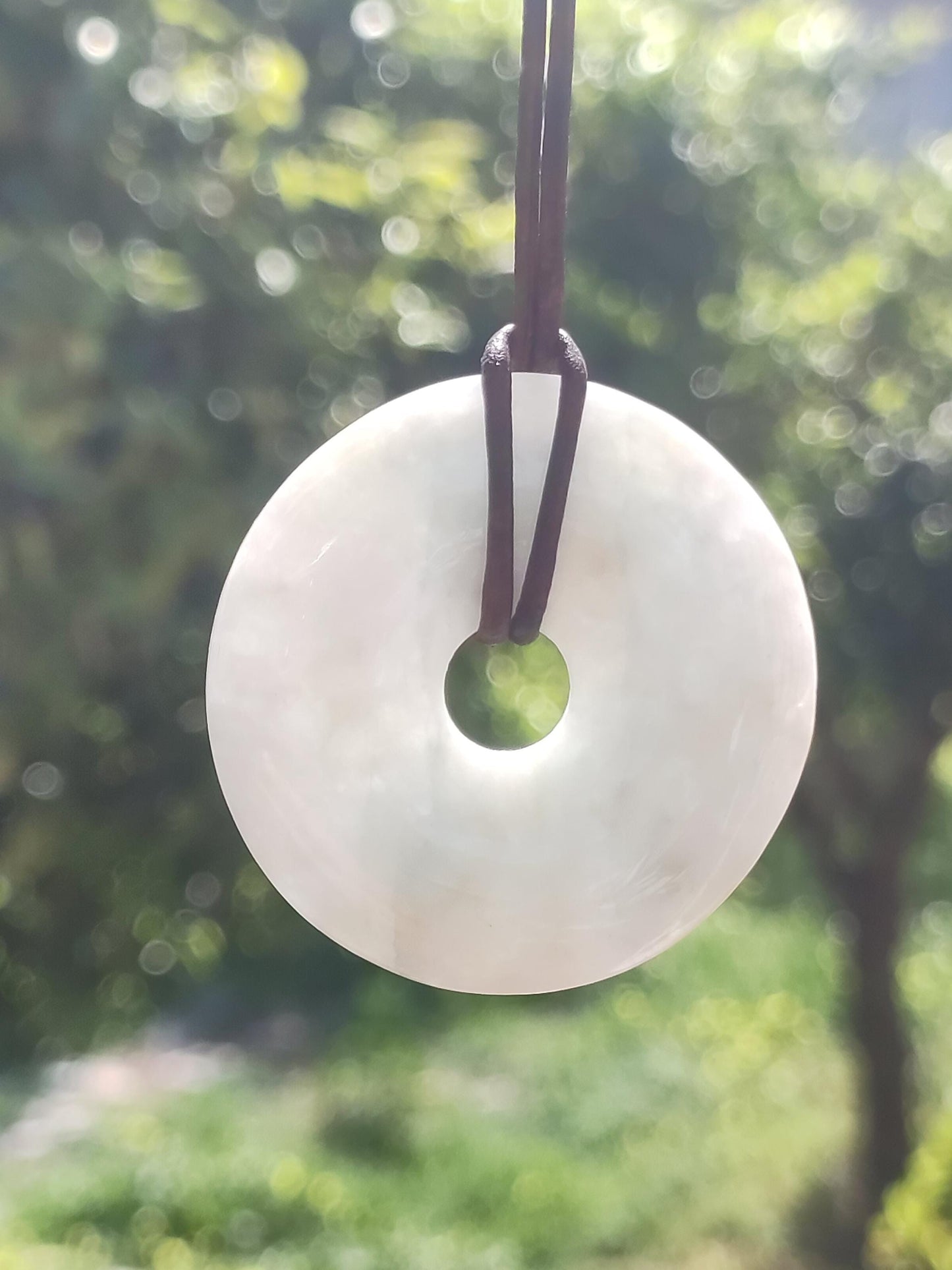 40mm Birmanie Jade *Rarité* ~ Collier de pierres précieuses Homme Femme Nature Pierre de guérison Puissance Énergie Rareté Cristal He She Pendentif Nature Cadeau Vert