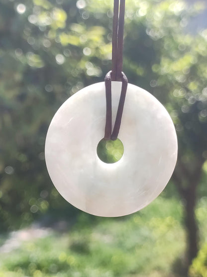 40mm Birmanie Jade *Rarité* ~ Collier de pierres précieuses Homme Femme Nature Pierre de guérison Puissance Énergie Rareté Cristal He She Pendentif Nature Cadeau Vert