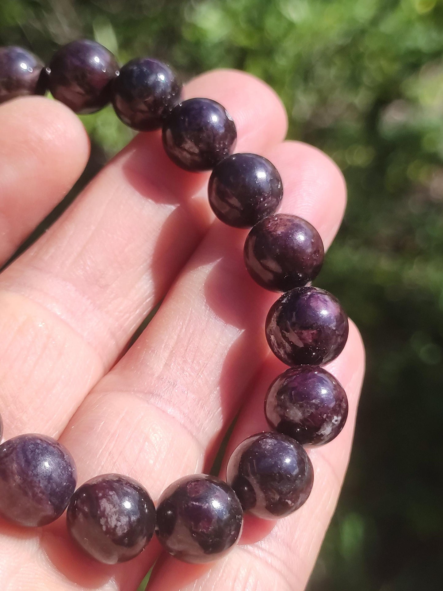 10mm Bustamite Sugilite Gemstone Bracelet Beads Healing Stone Energy Natural Real Rarity Rare Jewelry Woman Man He She Mother