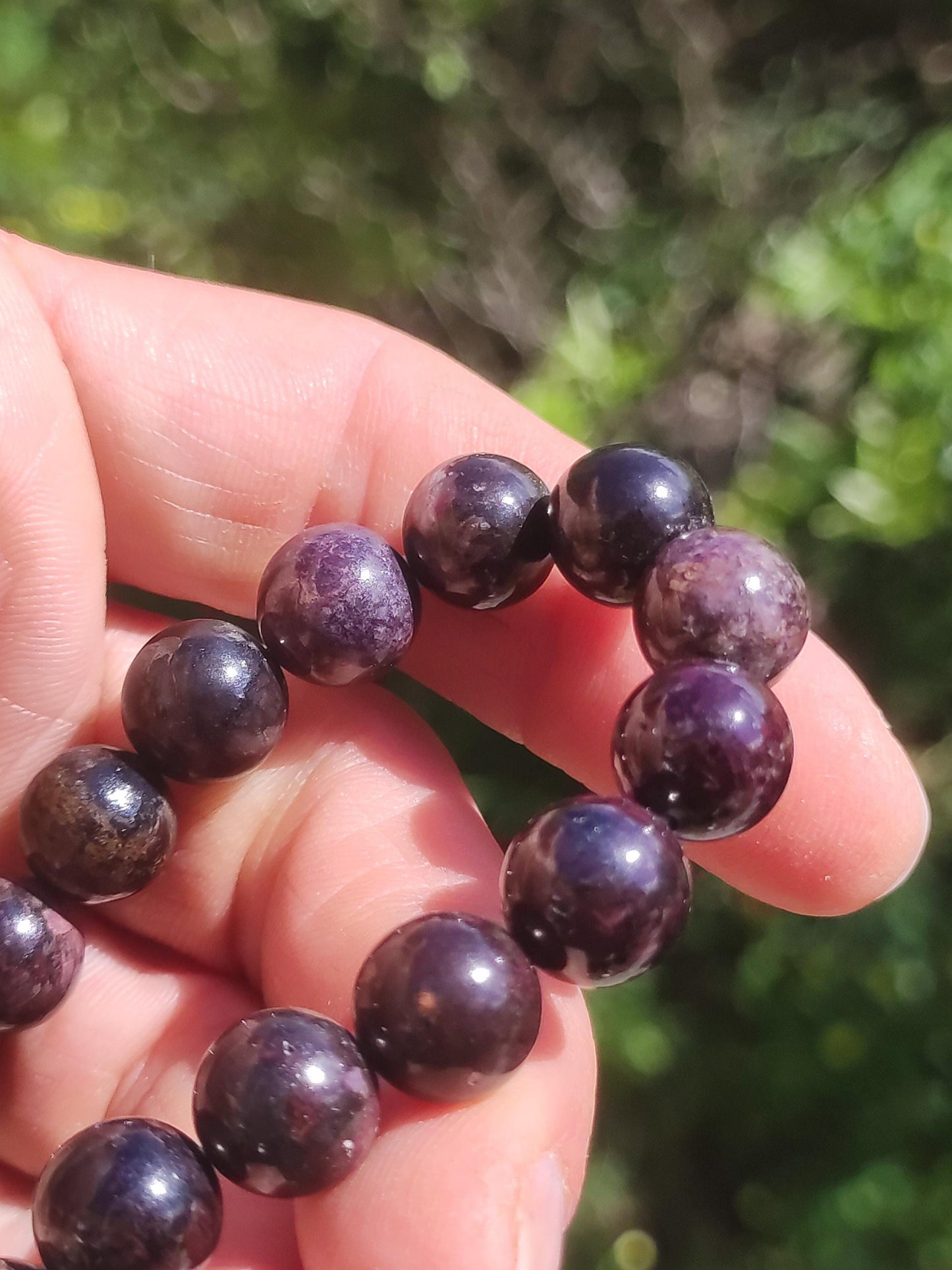 10mm Bustamite Sugilite Gemstone Bracelet Beads Healing Stone Energy Natural Real Rarity Rare Jewelry Woman Man He She Mother