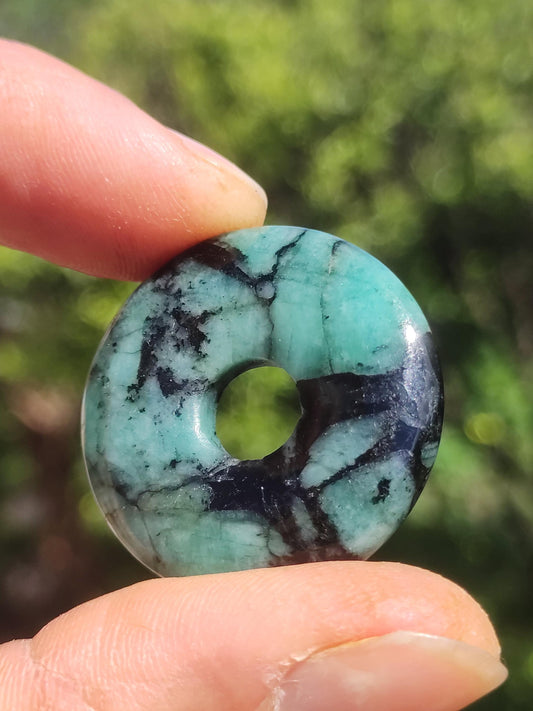 Smaragd / Emerald Edelstein Kette grün natürlich Rarität Heilstein Energie Kristall Anhänger Mann Frau Kind Geschenk Er Sie Valentinstag