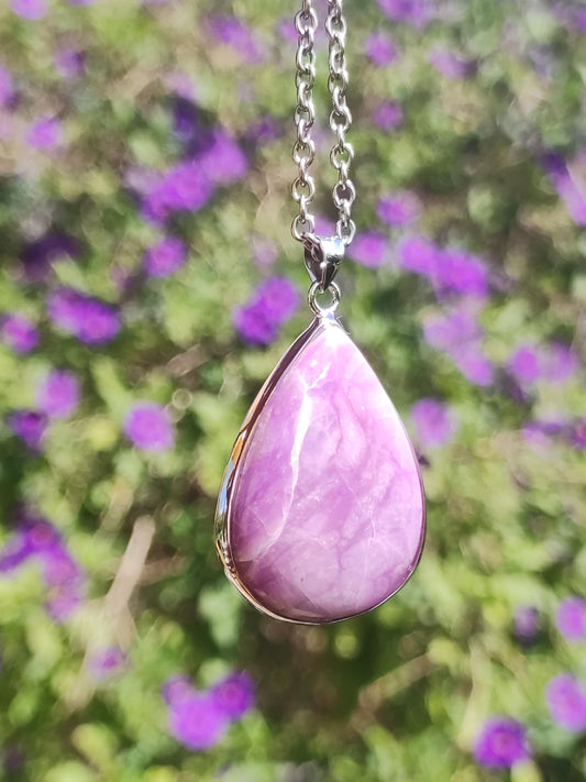Sugilite / Sugilite incl. 925 silver setting purple gemstone necklace natural healing stone energy rarity man woman him her gift noble high quality