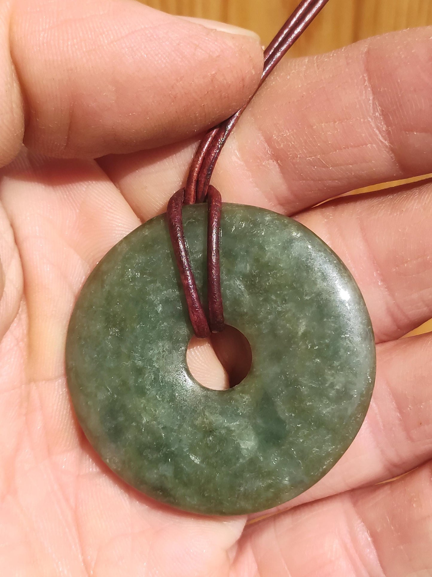 40mm Birmanie Jade *Rarité* ~ Collier de pierres précieuses Homme Femme Nature Pierre de guérison Puissance Énergie Rareté Cristal He She Pendentif Nature Cadeau Vert
