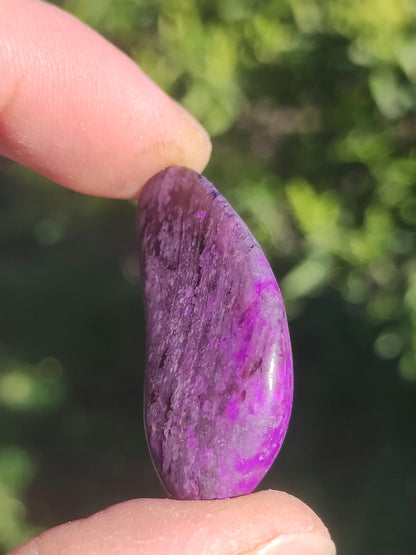 Sugilite - Pierre de guérison décorative de collection violette flatteur de main rareté méditation énergie pierre précieuse cristal investissement naturel unique