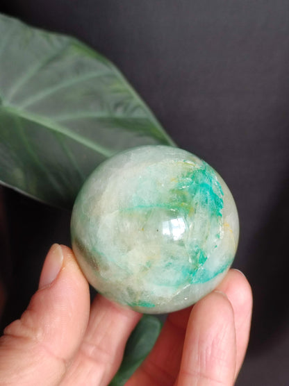 Chrysocolle Quantum Quattro AAA Sphère ~ Boule de Pierres Précieuses Magiques Massage &amp; Décoration Cristal Méditation Pierre de Guérison Rareté Collectionneur Chrysocolle